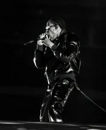 Travis Scott Ye’s Second Homecoming Concert Leather Suit