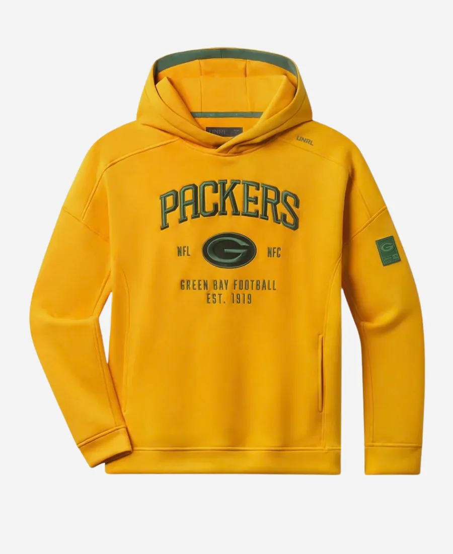 UNRL x Green Bay Packers 2026 TerraBlend Hoodie UNRL x Green Bay Packers 2026 Yellow TerraBlend Hoodie