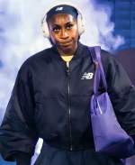 US Open 2026 Coco Gauff Navy Blue Bomber Jacket