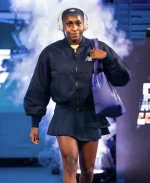 2026 US Open Coco Gauff  Navy Blue Bomber Jacket