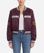 NFL Washington Commanders 2026 FABGATING By Cuce Cropped Bomber Jacket