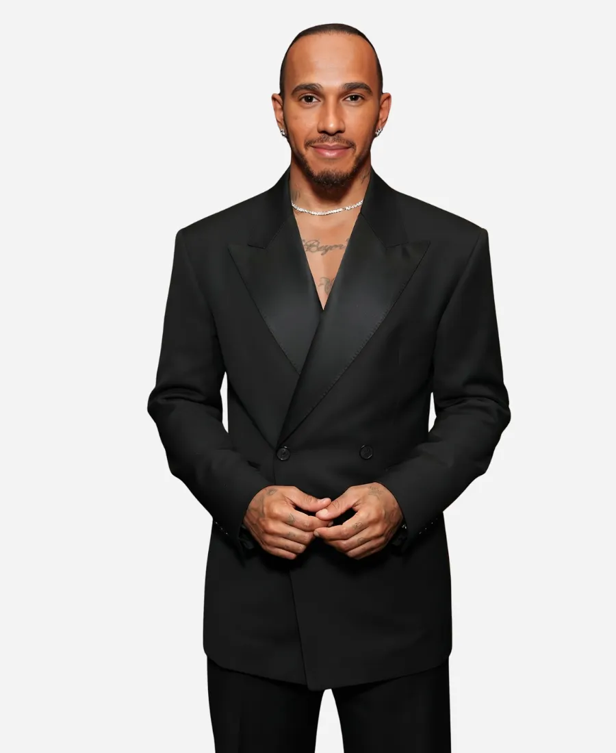YSL Los Angeles Lucas Museum Opening Night Gala Lewis Hamilton BlazerĀ YSL Los Angeles Lucas Museum Opening Night Gala Lewis Hamilton Black BlazerĀ