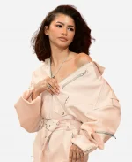 Zendaya Dune 2 Press Conference Leather Jacket
