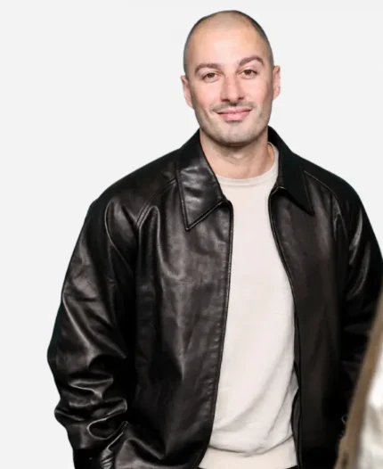 64th New York Film Festival 2026 Jason Bard Yarmosky Black Leather Jacket