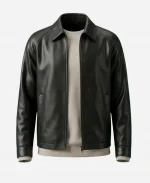 64th New York Film Festival Jason Bard Yarmosky Black Leather Jacket