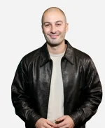 64th NYFF Jason Bard Yarmosky Black Leather Jacket