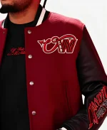 AC Milan x Off-White 2026 Ruben Cheek Varsity Jacket
