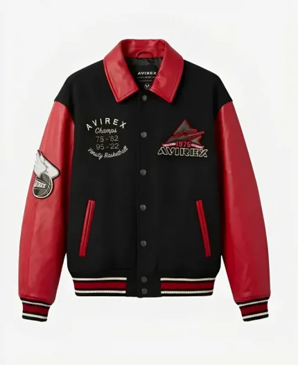 AVIREX Team Eagle 2026 Wool Leather Varsity Jacket