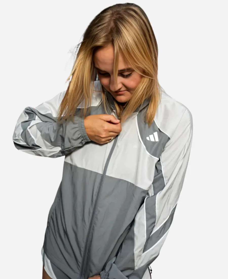 Adidas Chicago Marathon Grey Jacket Unisex Adidas Chicago Marathon 2026 Full-Zip Jacket