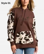 Ariat Cow Printed Hooded Sweatshirt