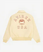 Avirex Icon Malik Nabers Off  White Jacket