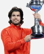 Carlos Alcaraz Japan Open Championships 2026 Orange Track Jacket