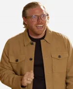 Celebrity Traitors Season 02 Rob Beckett Suede Jacket