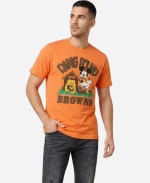 Unisex Cleveland Browns x Mickey Mouse 2026 Homage Orange T-Shirt