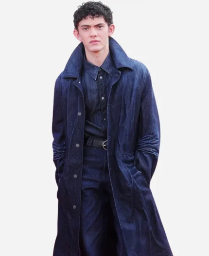 Diesel Milan Fashion Week 2026 Joe Locke Blue Denim Trench Coat