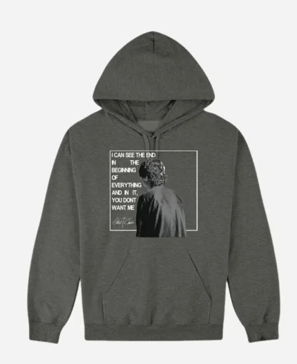 Ethel Cain Store Merch You Don’t Want Me Grey Hoodie