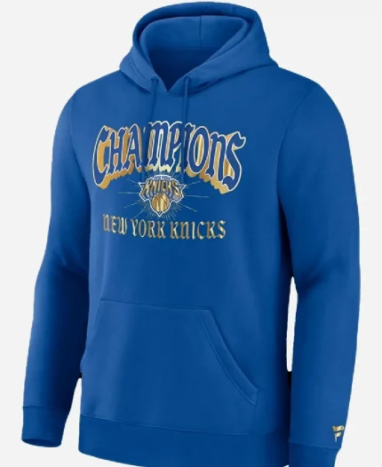Fanatics New York Knicks 2026 NBA Finals Champions Blue Fleece Hoodie