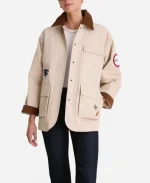 Fanatics x Tuckernuck 2026 New England Patriots Full-Snap Cream Barn Jacket 