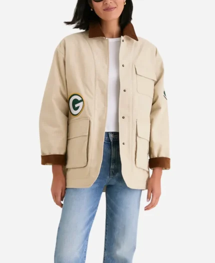 Fanatics x Tuckernuck Green Bay Packers Full-Snap Barn Jacket
