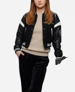 Faye Marsay Ted Lasso S04 Lizzie Davis Cropped Varsity Jacket.