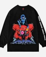 GEEKS RULE × The Ghost in the Shell Black Long-Sleeve T-Shirt