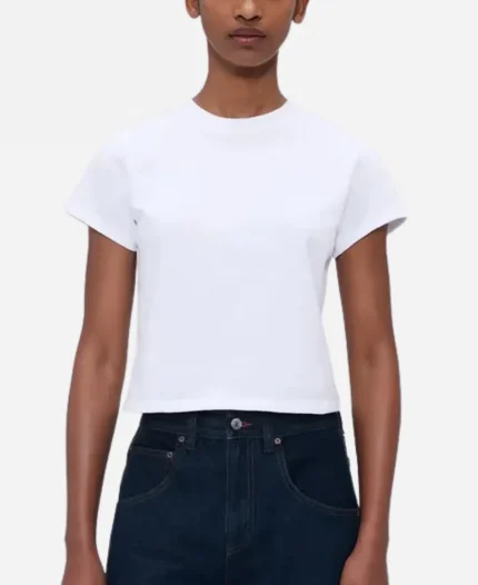 Gap × Victoria Beckham Logo White T-Shirt
