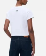 Gap x Victoria 2026 Beckham Second Chapter White Logo Crop T-Shirt