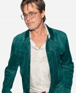 James Blake Concert Brad Pitt Suede Jacket
