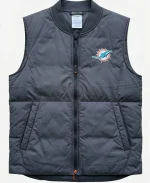 Jeff Haffley Head Coach Miami Dolphins 2026 Black Full-Zip Parachute Vest