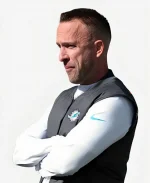 Jeff Haffley Miami Dolphins 2026 Black Full-Zip Parachute Vest