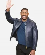 Jennifer Hudson Show Aaron Pierre Leather Jacket