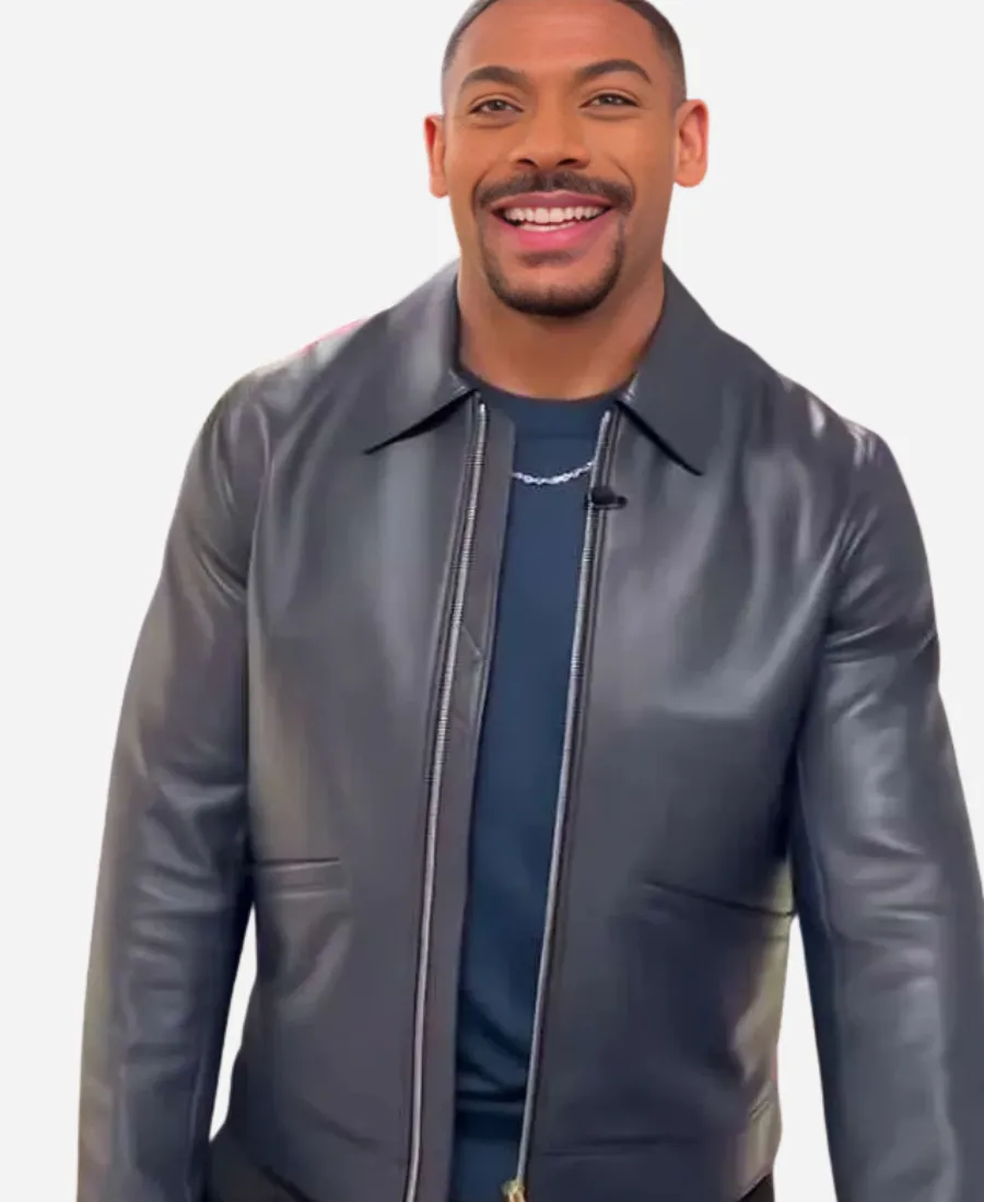 Jennifer Hudson Show Aaron Pierre Leather Jacket Jennifer Hudson Show 2026 Aaron Pierre Leather Jacket