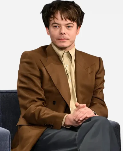 Jimmy Fallon Charlie Heaton Brown Blazer