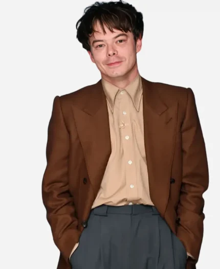 Jimmy Fallon 2026 Charlie Heaton Brown Blazer