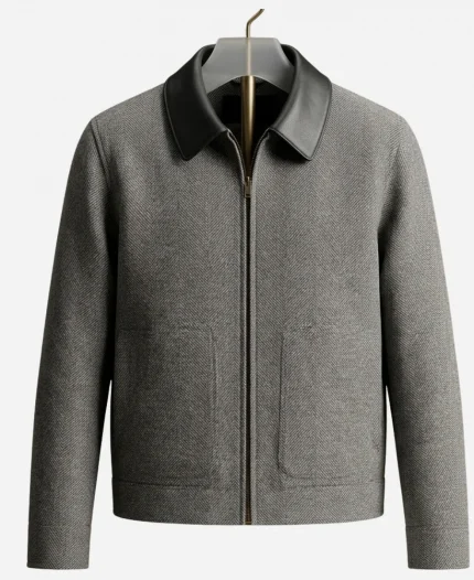 John Stewart Lanterns 2026 Aaron Pierre Grey Bomber Jacket