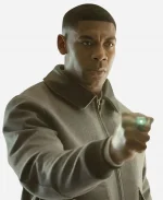 John Stewart Lanterns 2026 Aaron Pierre Wool Bomber Jacket