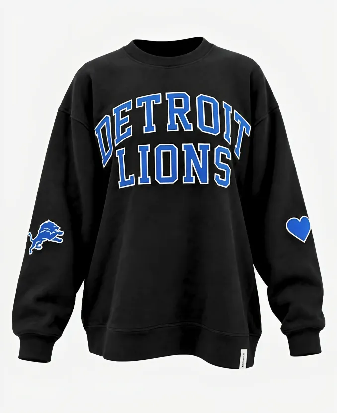 Kiloh + Co. Detroit Lions Black Sweatshirt Kiloh + Co. Detroit Lions 2026 Black Sweatshirt