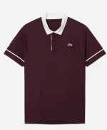 Lacoste Novak Djokovic China Open Tennis Championships Burgundy Polo T-Shirt