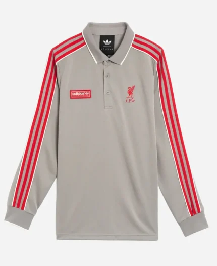 Liverpool FC x Adidas SPZL Grey Polo Shirt