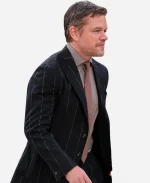 Matt Damon Animals Premiere Pinstripe Blazer