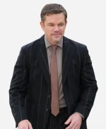 Matt Damon Animals Premiere 2026 Pinstripe Blazer