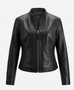 Michelle Keegan Tv Series The Blame Season 01 Di Emma Crane Black Leather Jacket