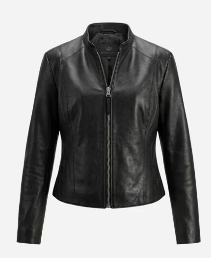 Michelle Keegan Tv Series The Blame Season 01 Di Emma Crane Black Leather Jacket