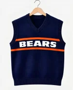 Mike Ditka Coach Chicago Bears Navy Blue Vest