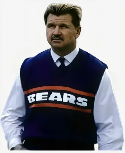 Mike Ditka Chicago Bears Navy Blue Vest