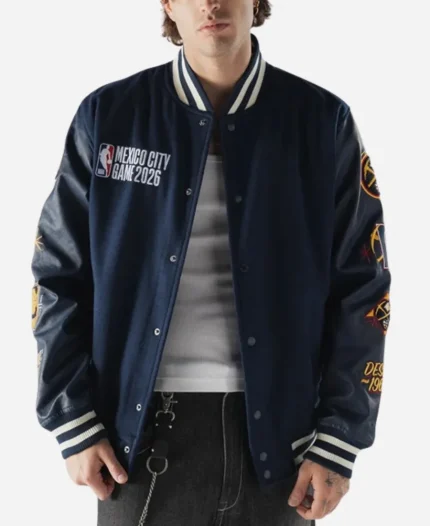 NBA Mexico City Game 2026 Navy Jacket