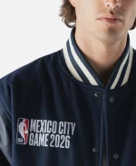 NBA Mexico City Game 2026 Navy Blue & Black Jacket