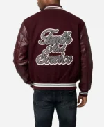 NCCU Eagles Motto 3.0 Maroon Varsity Jacket