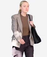 NYC Gin Joint Dakota Fanning Grey Blazer