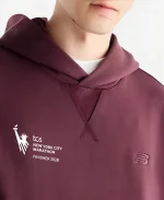 Unisex New York City Marathon 2026 Finisher Athletics Maroon Hoodie